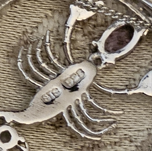 18 inch, Cancer~Crab Astrology Pendant, 925 Silver, Opal/Amethyst, NWT - Picture 3 of 7